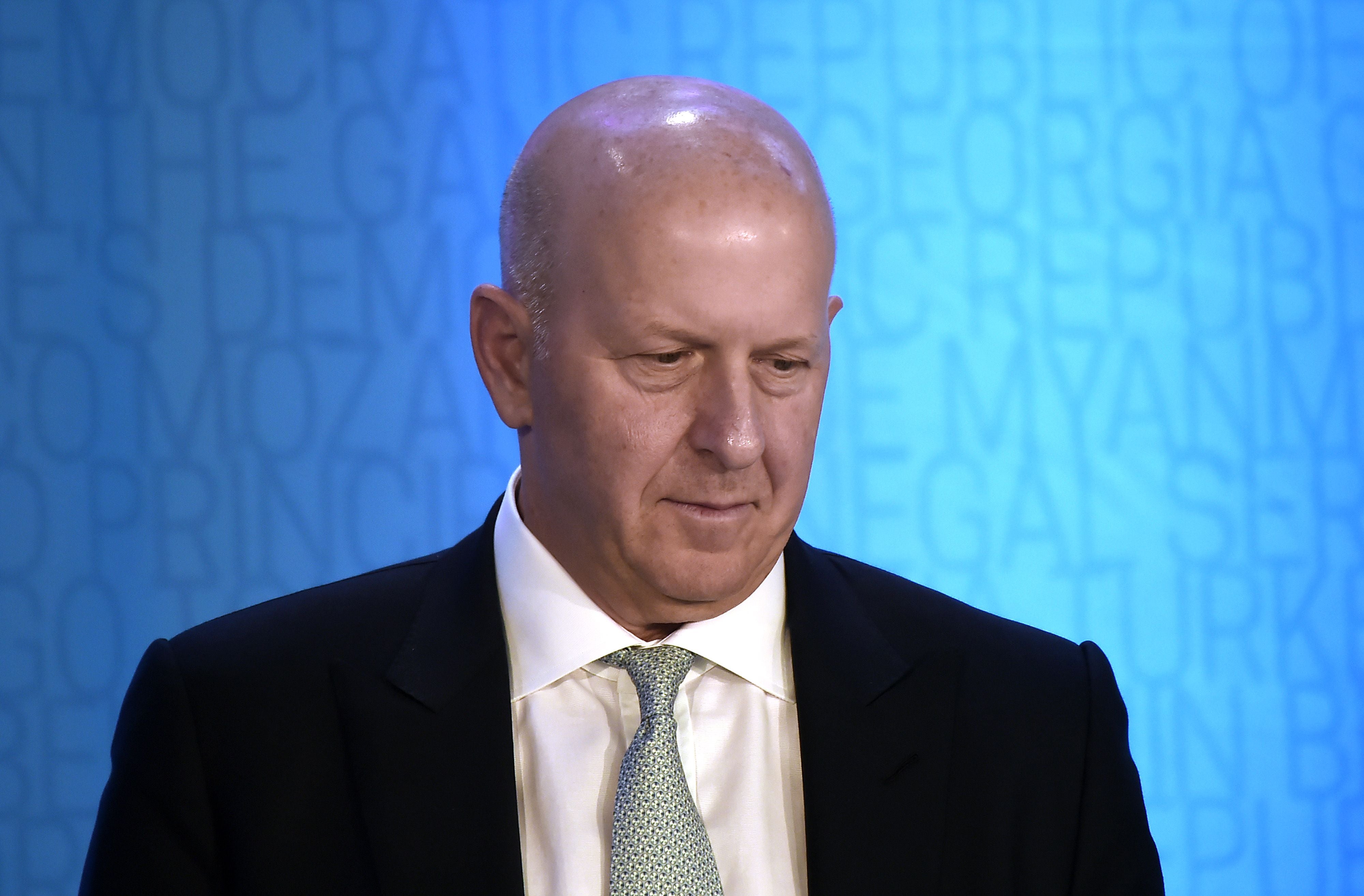David Solomon, the chair and chief executive of Goldman Sachs