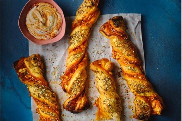 <p>Preserved lemon, feta and za’atar twists from the cookbook</p>