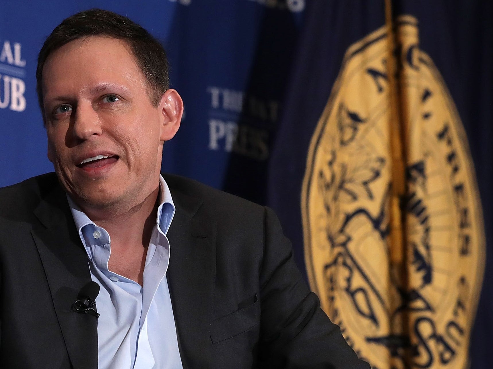 Peter Thiel pictured in at the National Press Club on 31 October, 2016 in Washington, DC
