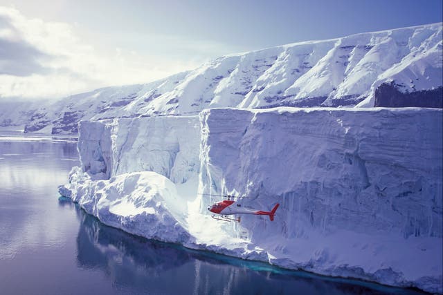 <p>The ice shelves around Antarctica are an essential barrier, holding huge volumes of ice on the continent</p>