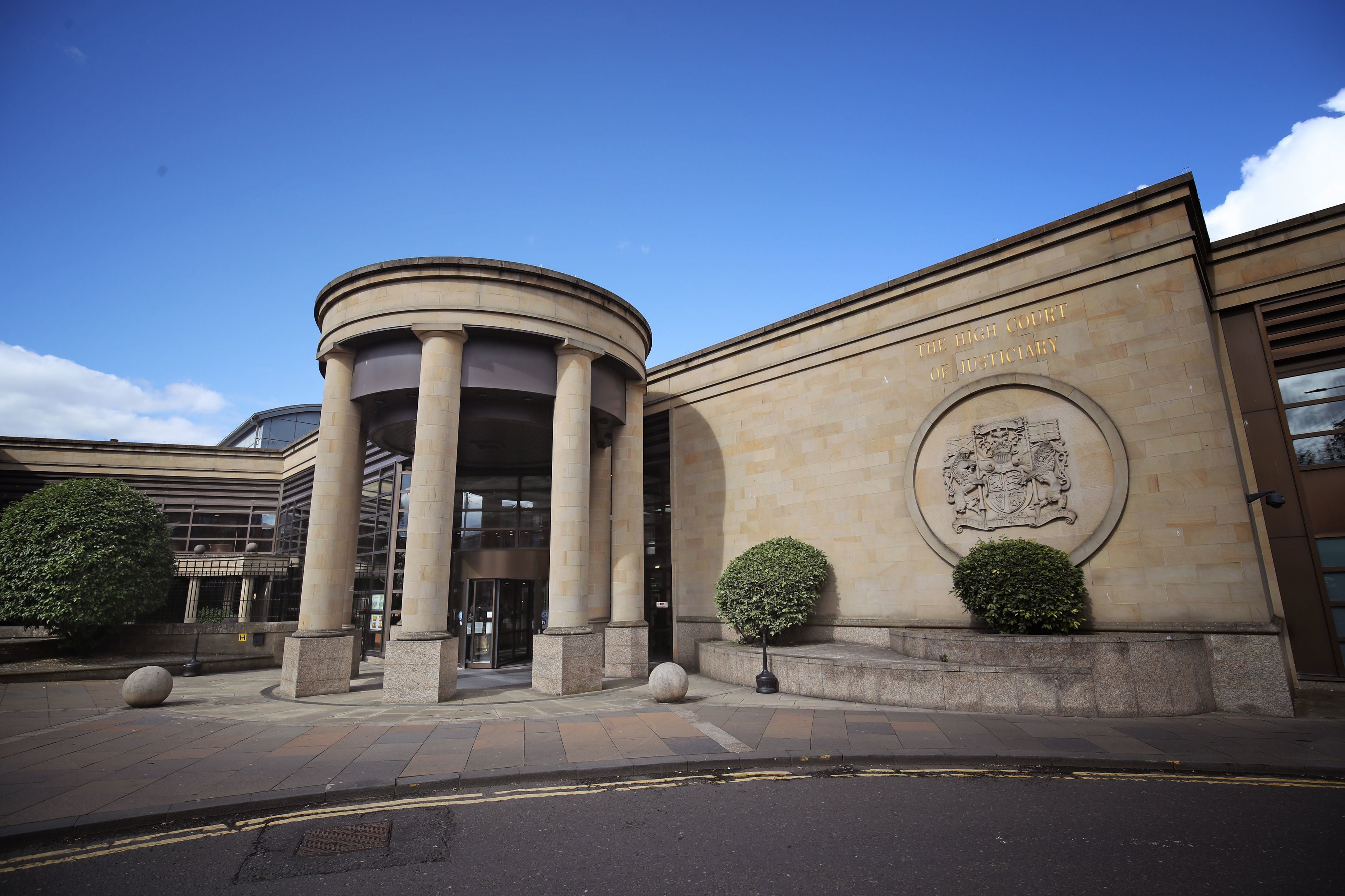 The High Court in Glasgow (pictured) heard the two officers were “terrified and feared for their lives” during the assault