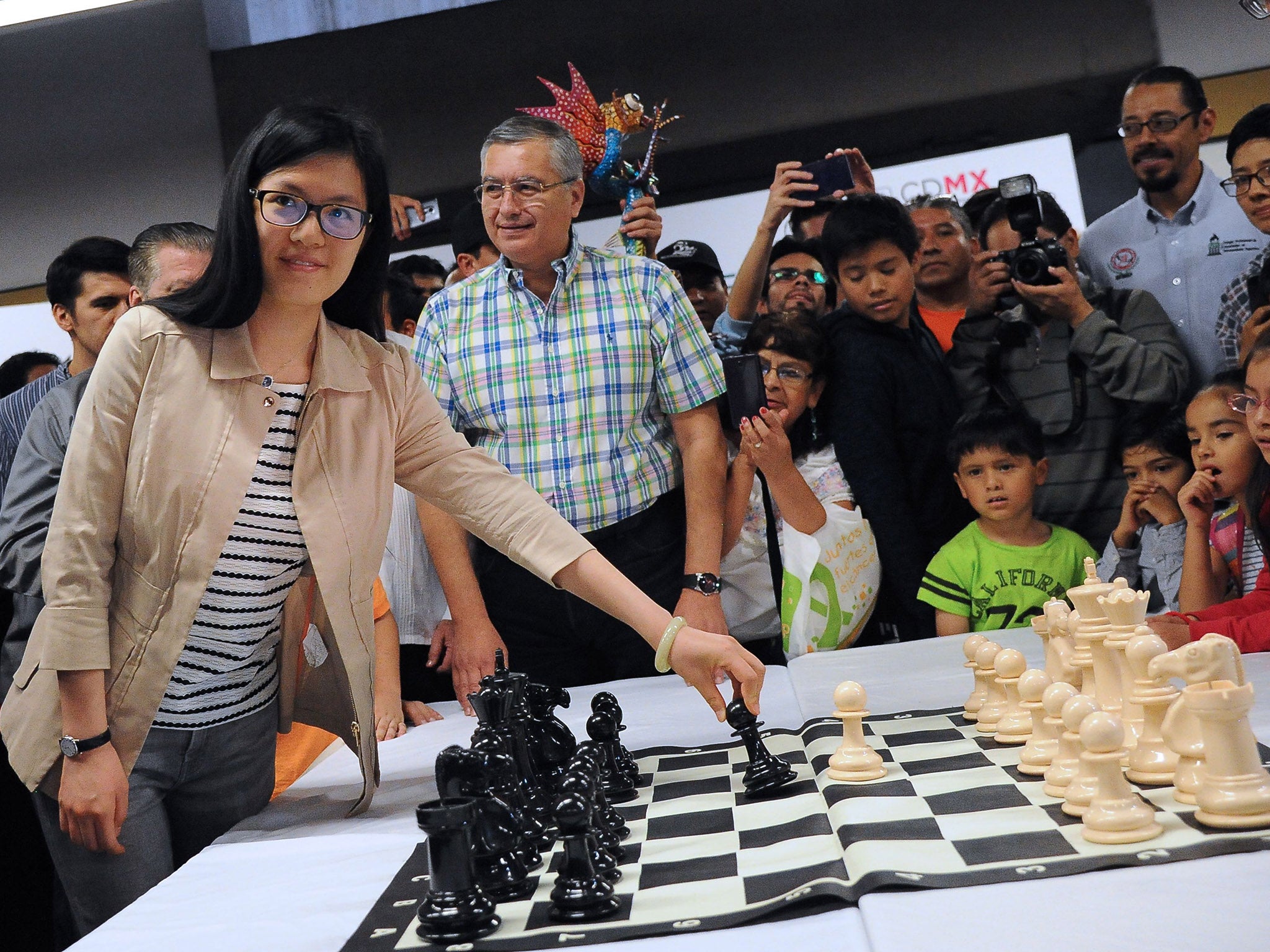 Of the world’s top 100 players, only one is female, China’s Hou Yifan