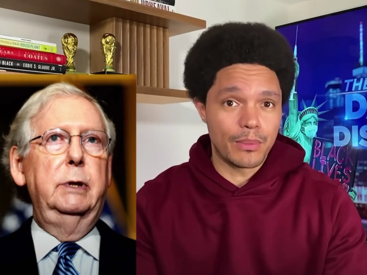 Trevor Noah denounces Mitch McConnell&rsquo;s comments on corporations: &lsquo;This is the monster you&rsquo;ve created&rsquo;