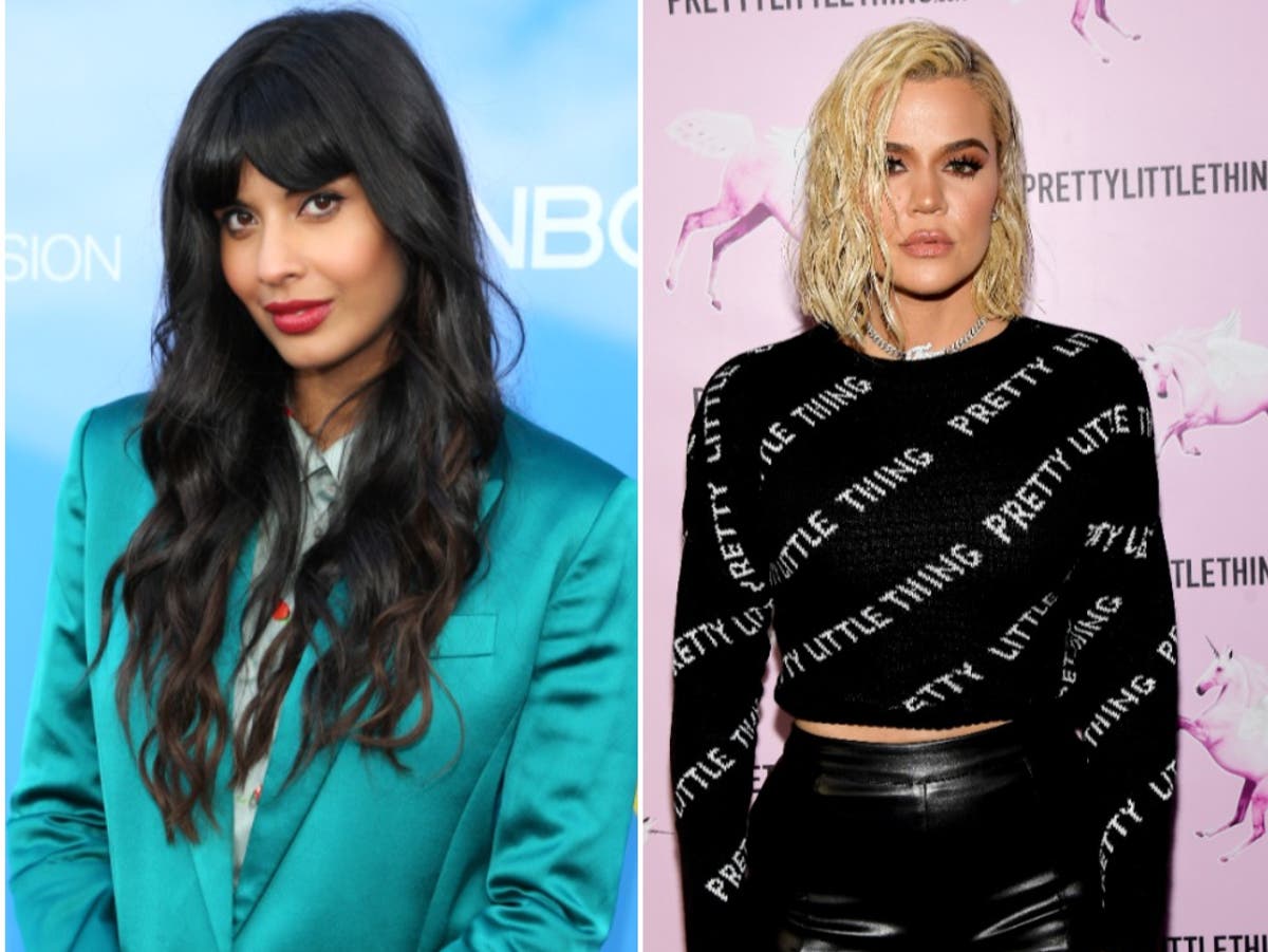 Jameela Jamil tells Khloé Kardashian to “stop editing photos”