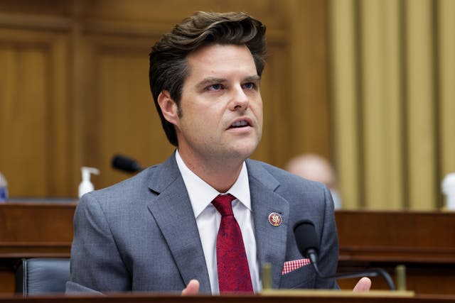 Matt Gaetz speaks during the House Judiciary Subcommittee on Antitrust, Commercial and Administrative Law hearing on 29 July, 2020.