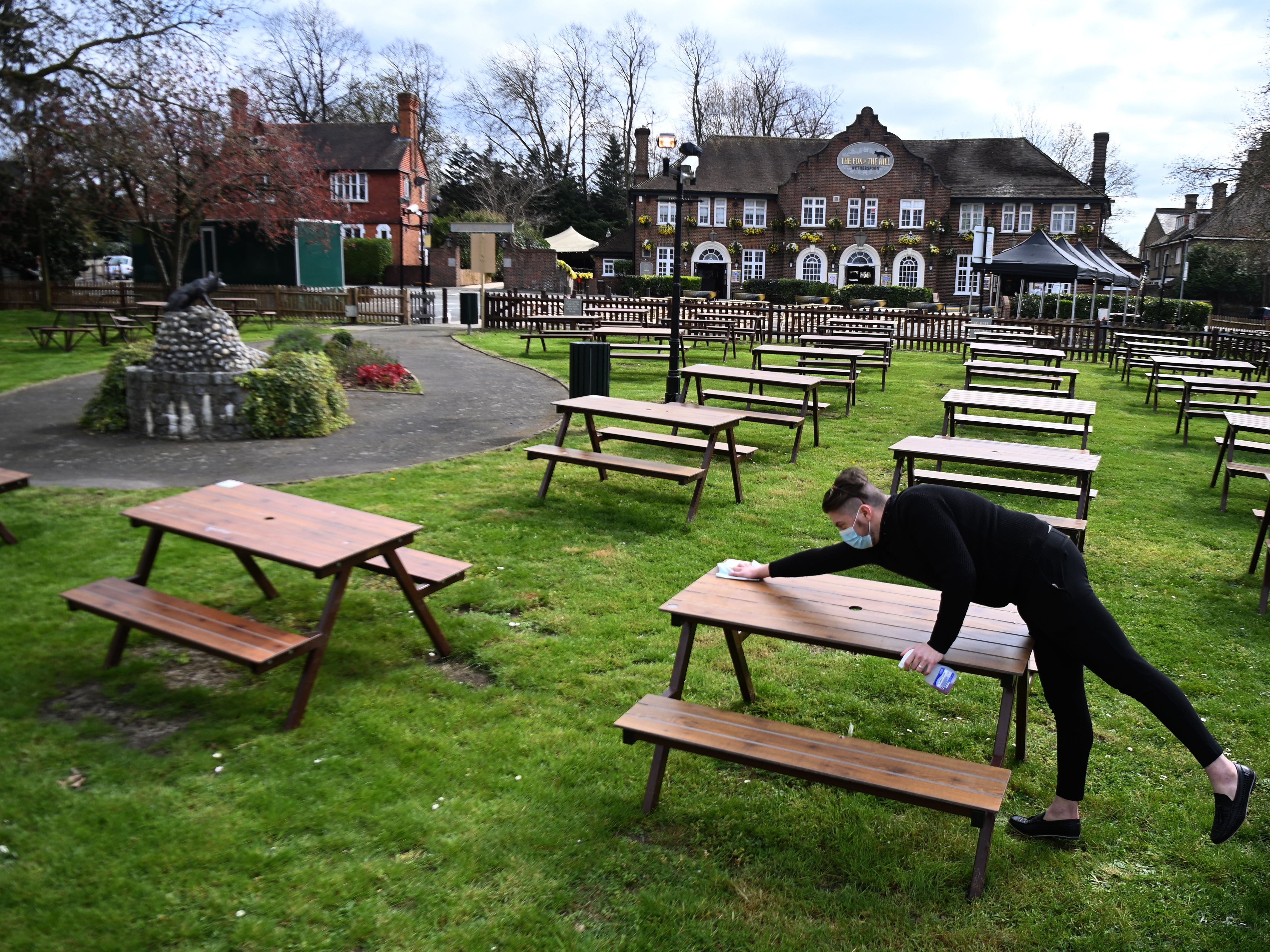 Rainy weather spells bad news for punters hoping to get their first pint in a beer garden this year