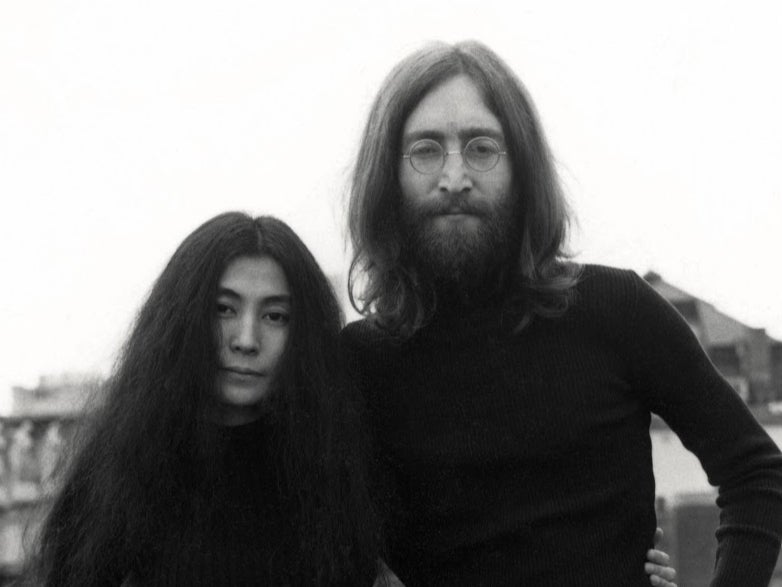 Yoko Ono and John Lennon in Paris