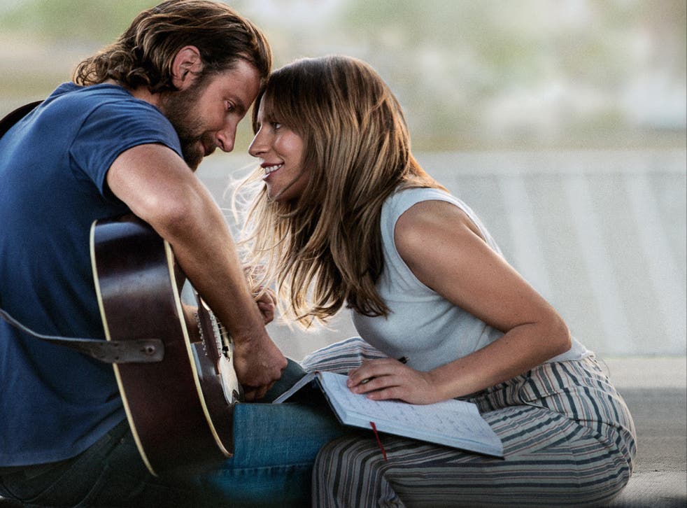Lady Gaga dhe Bradley Cooper në xhirim 2018 të A Star Is Born