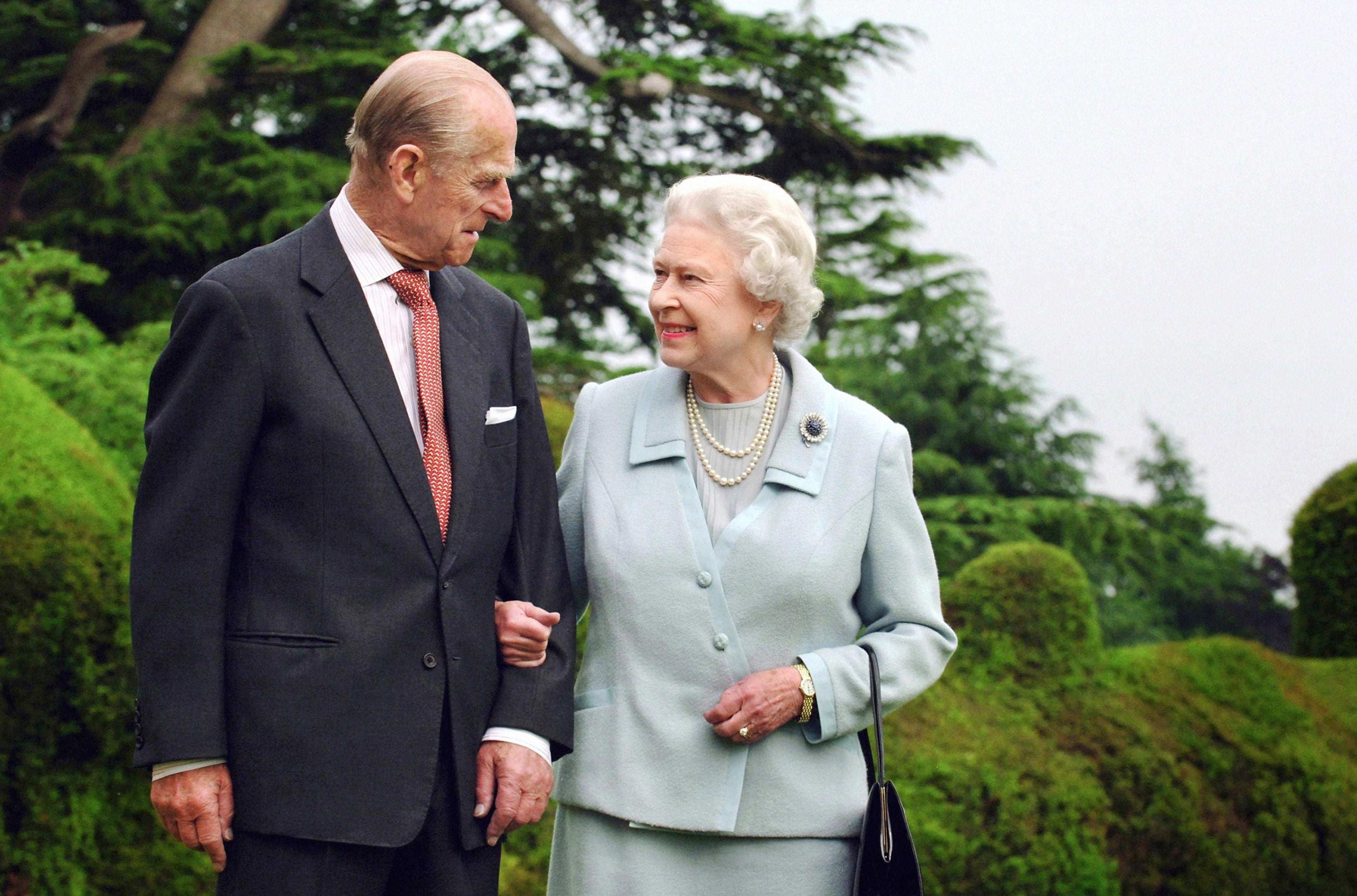 Queen Elizabeth II and the Duke of Edinburgh at Broadlands in 2007