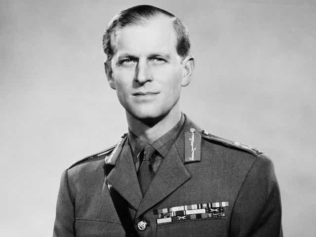 <p>The Duke of Edinburgh in his uniform as a field marshall in the British army, a promotion he received in March 1953</p>