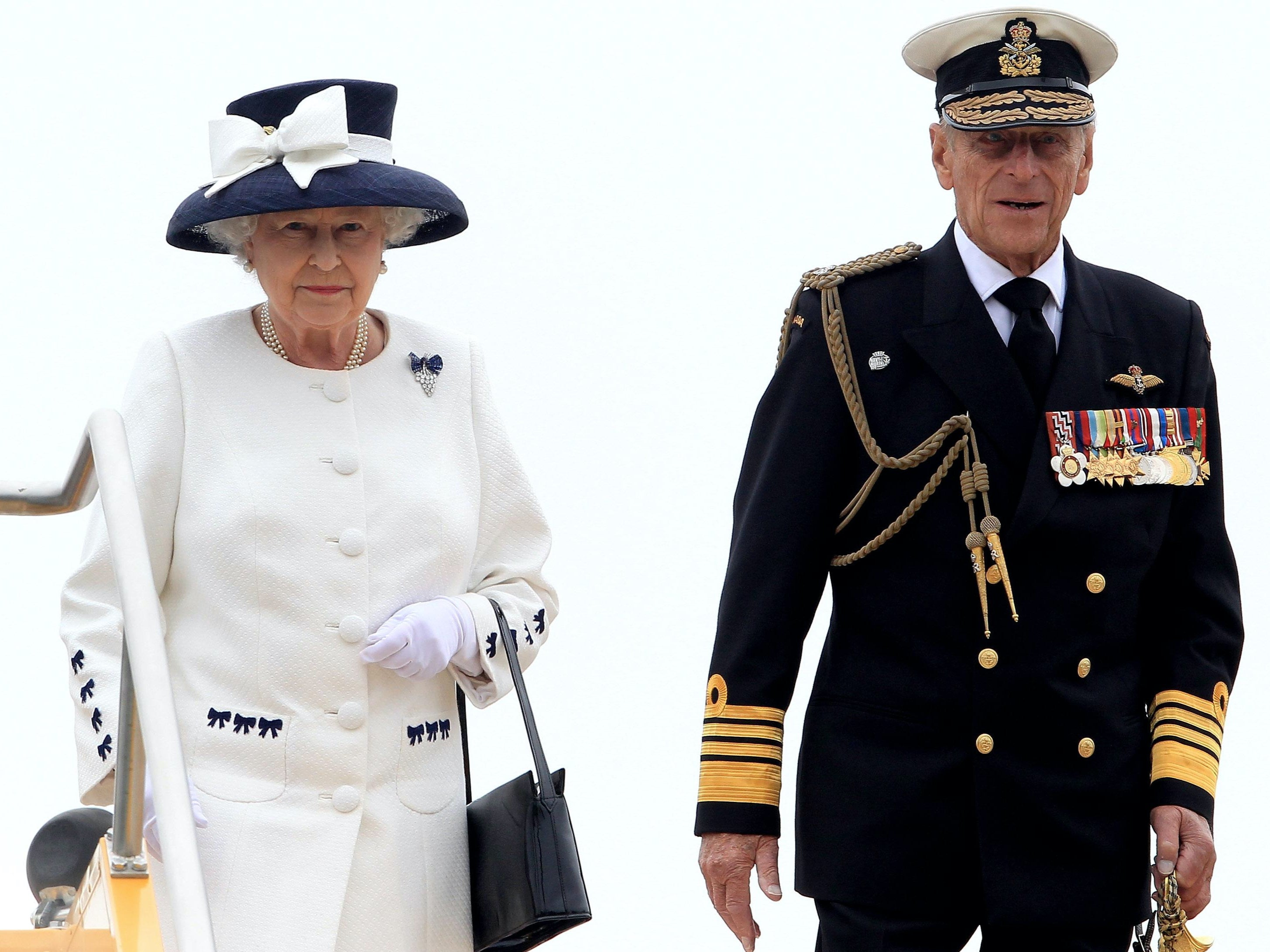 The Queen and Prince Philip on HMCS St John’s