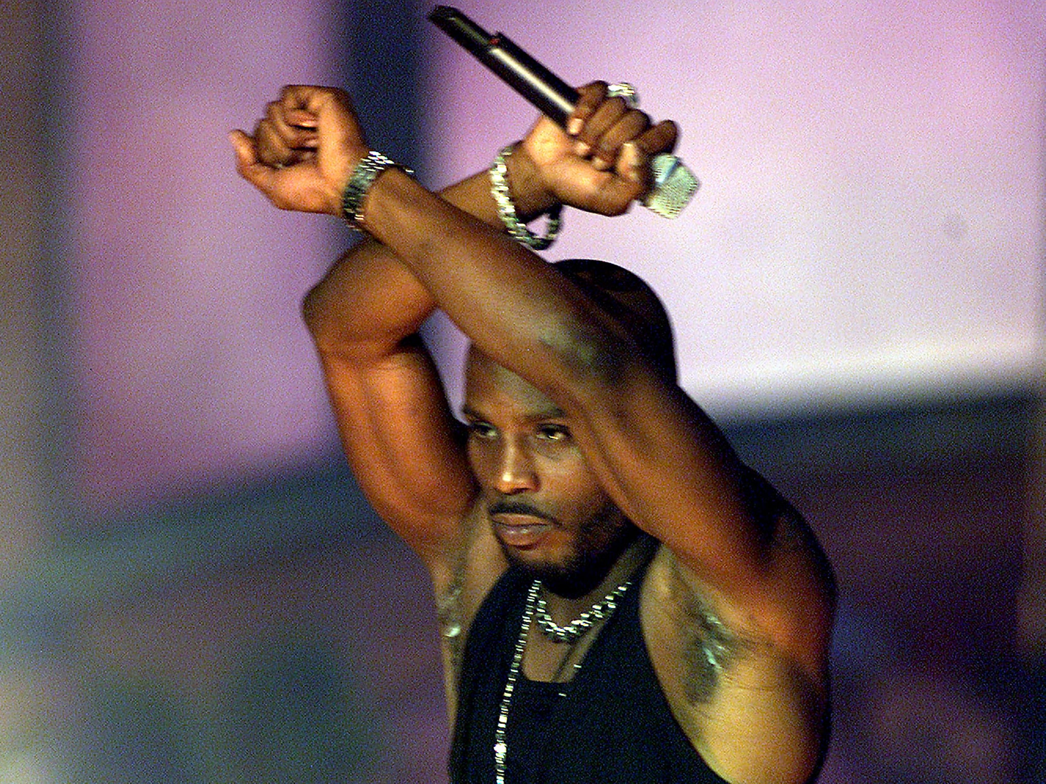 <p>A man who knew he was a work in progress: DMX performs at The Source Awards in 2001</p>