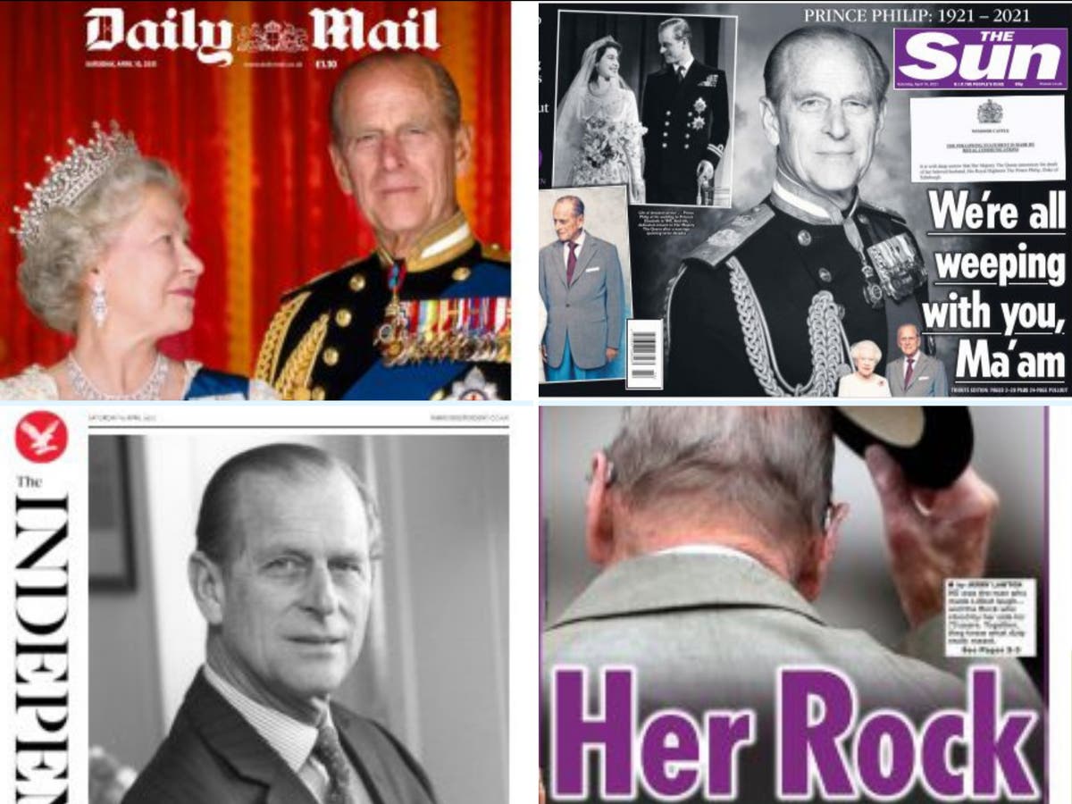 Prince Philip death: How did UK newspapers cover the Queen’s husband’s passing on their front pages?