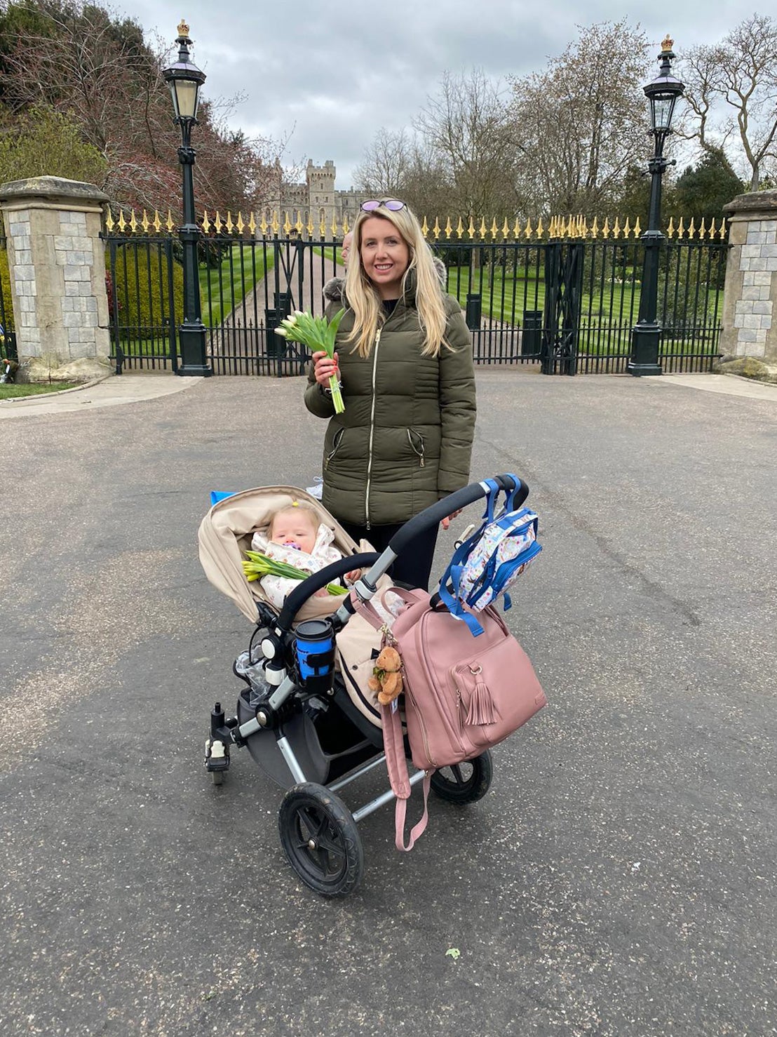 Melissa Moran with her daughter Mia on The Long Walk