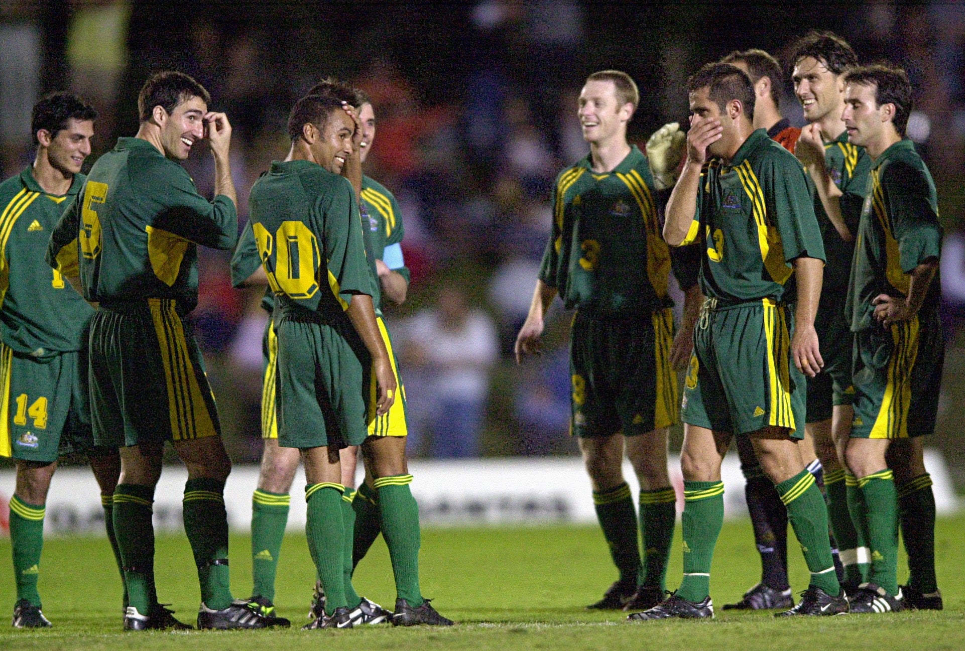 Australia players could barely believe the score