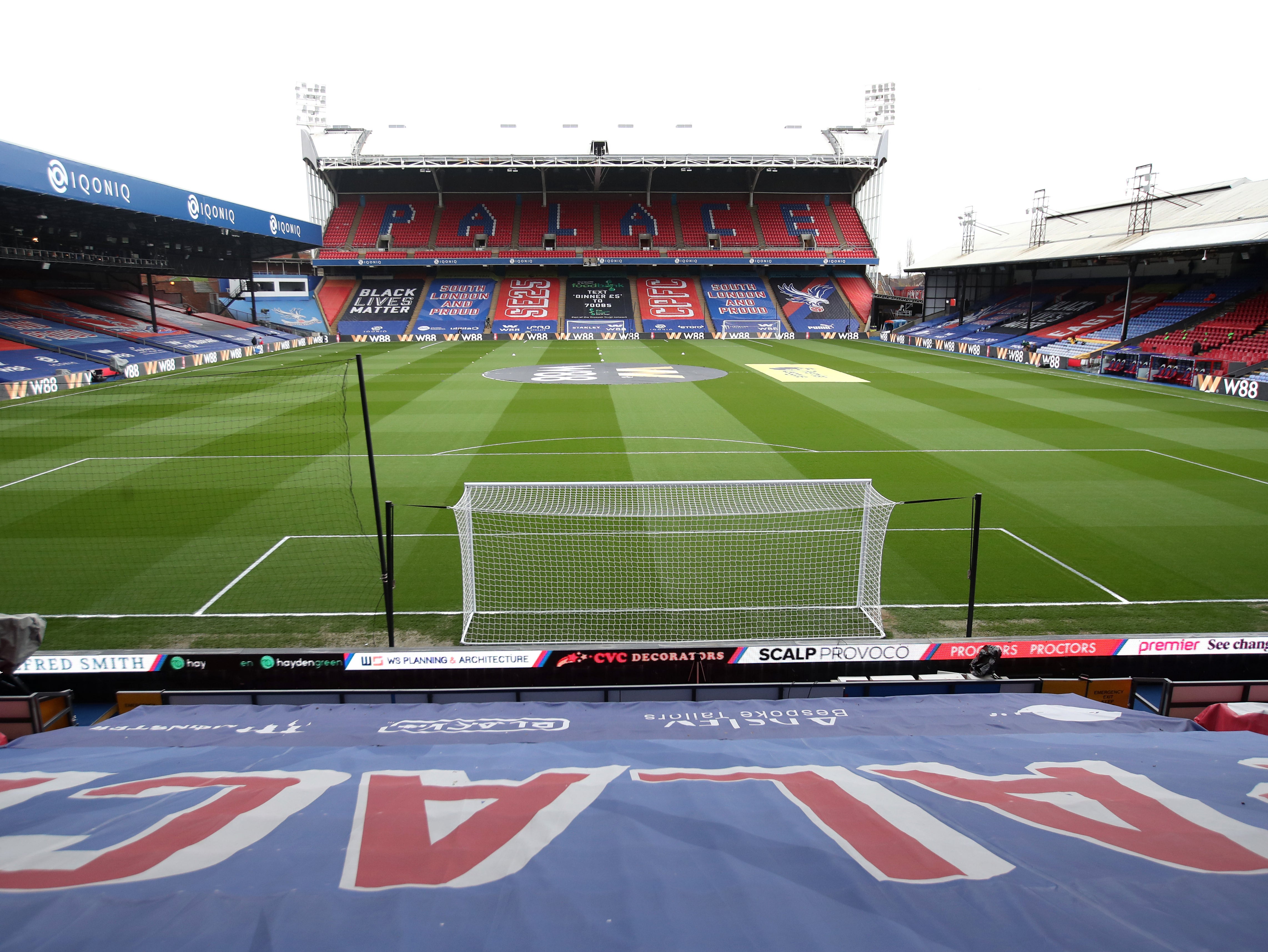 Crystal Palace FC’s Selhurst Park stadium in south London