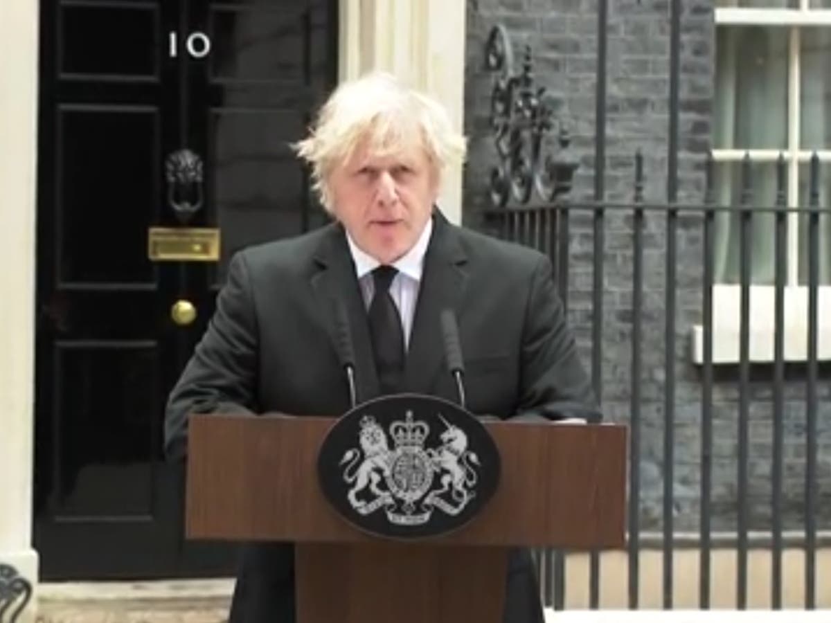 Boris Johnson criticised for &lsquo;shabby&rsquo; appearance announcing Prince Philip&rsquo;s death