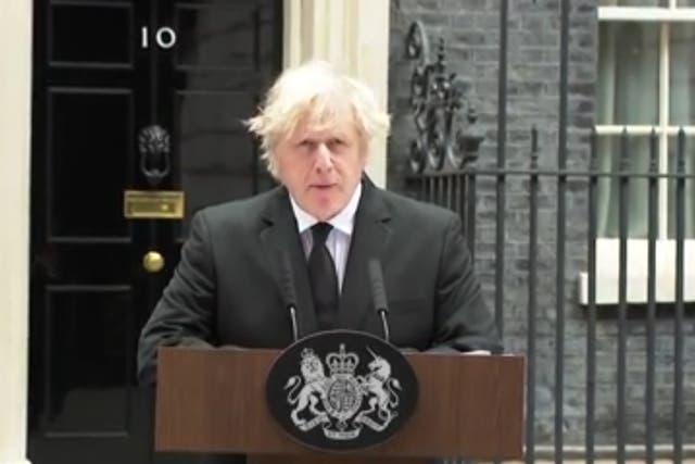 <p>Prime minister Boris Johnson paying tribute to Prince Philip on Friday</p>
