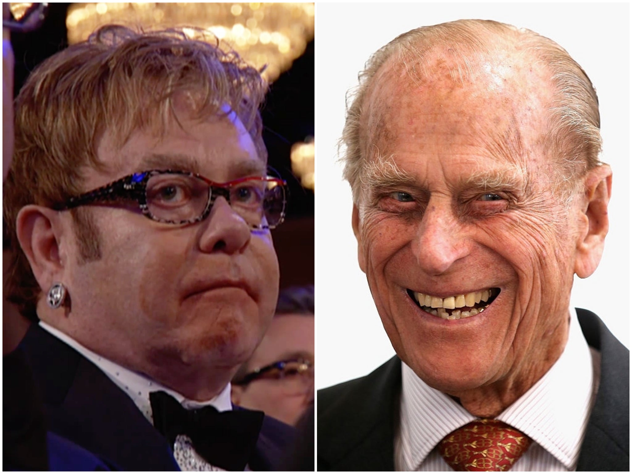 Elton John and Prince Philip