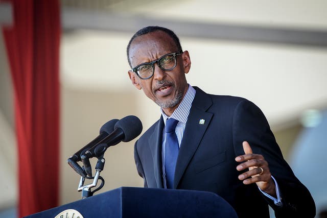 <p>Rwanda’s president Paul Kagame </p>
