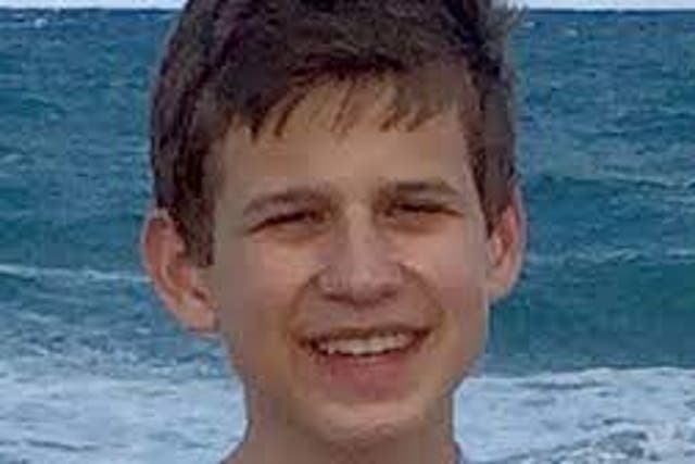 <p>Kyle Plush, 16, from Ohio, seen here in a family hand out, died in 2018 after being crushed by a seat in a mini van</p>