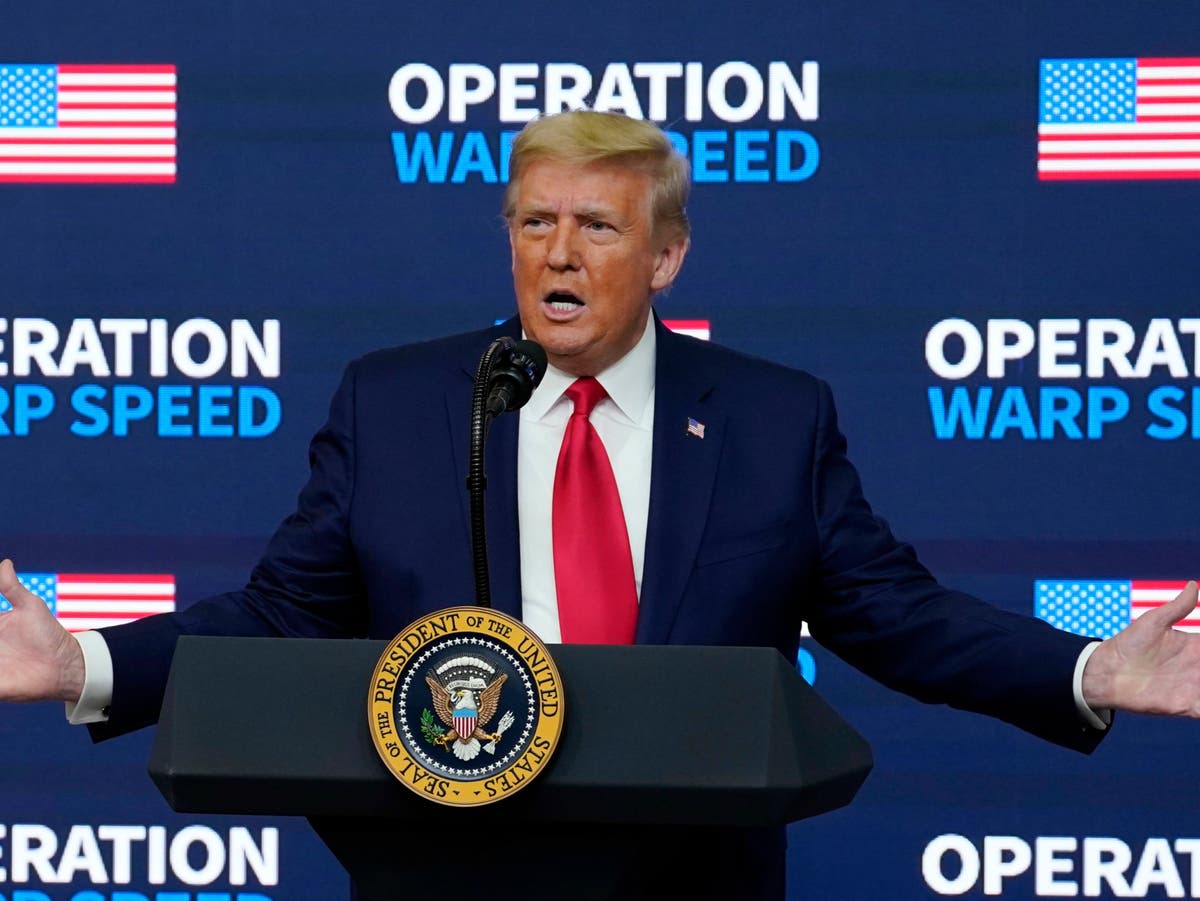 Donald Trump thinks the coronavirus vaccine should be called &lsquo;Trumpcine&rsquo; 