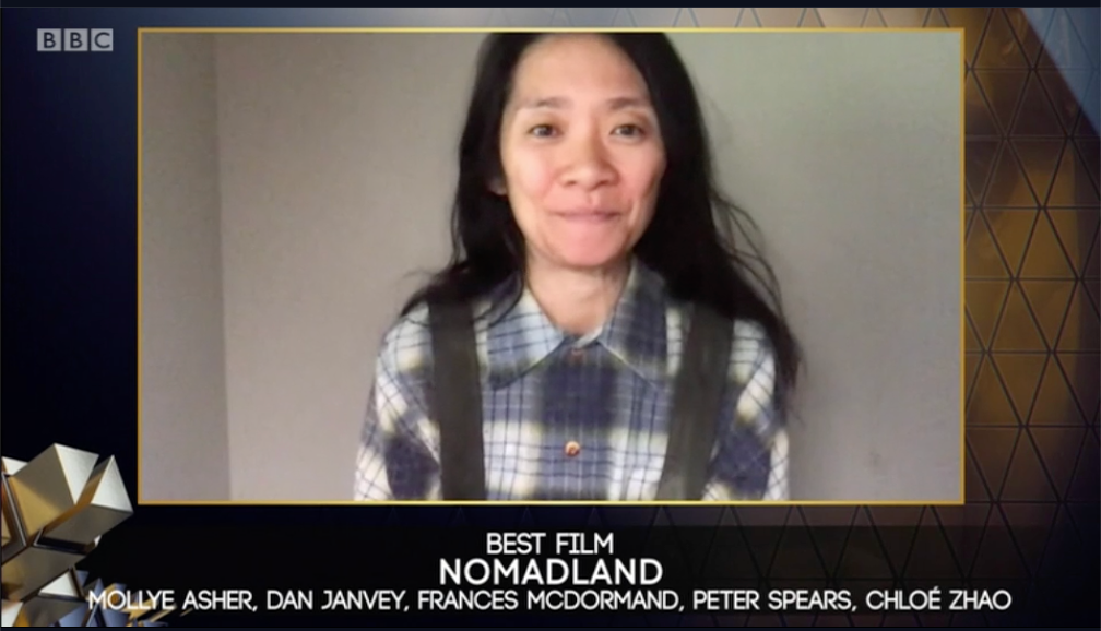 Chloe Zhao won best director for Nomadland