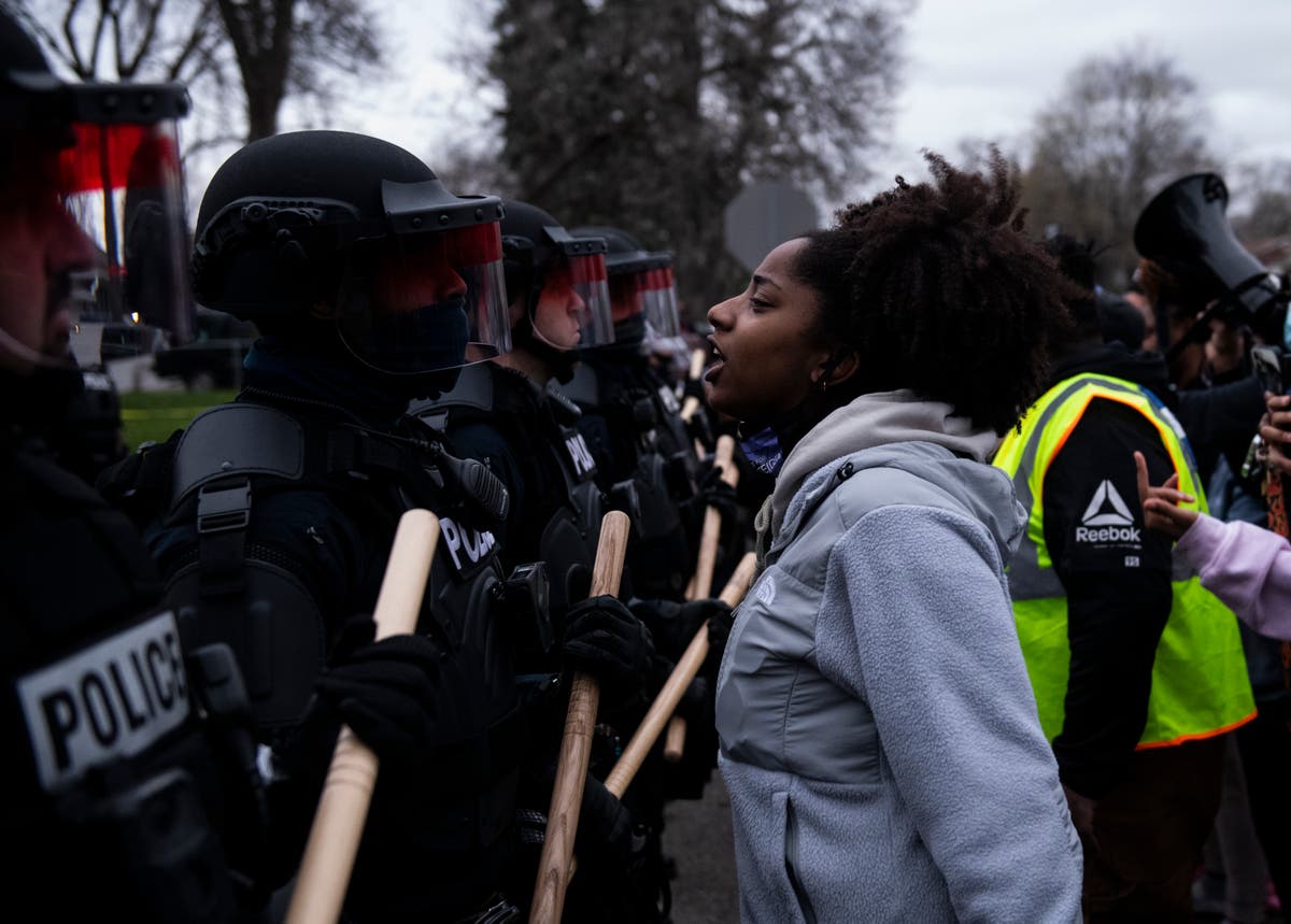 Protesters demand justice over police shooting of 20-year-old Black man in Minneapolis suburbs Protesters demand justice over police shooting of 20-year-old Black man in Minneapolis suburbs