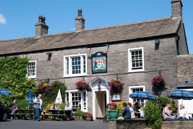 The Assheton Arms in the village of Downham