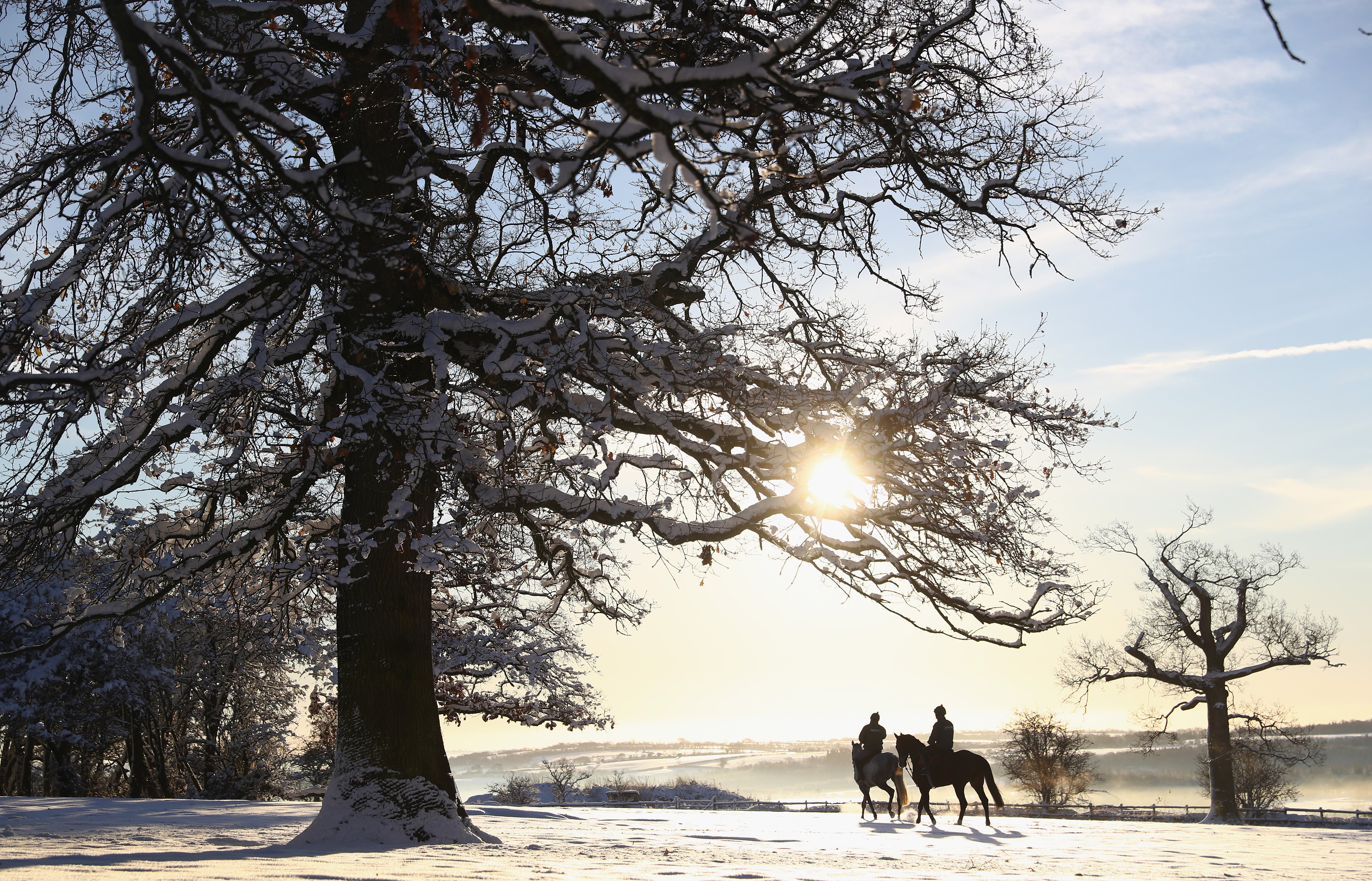 Unseasonal wintery weather hit parts of the UK as lockdown rules eased in England