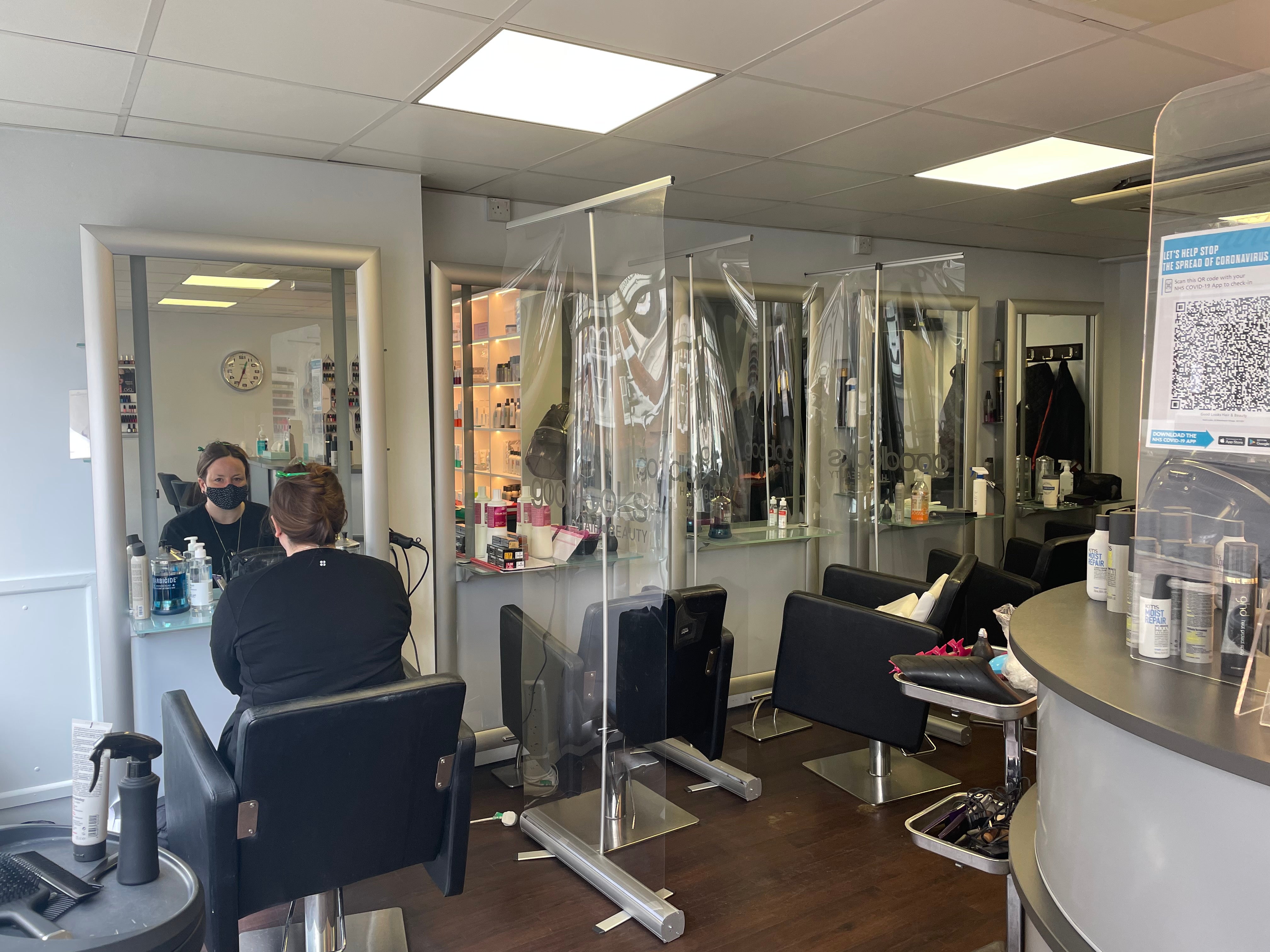 Inside the Good Looks Hair & Beauty Salon in Blackheath Village, where assistant manager Jess Speed said they were booked ‘back to back’ for the next two weeks