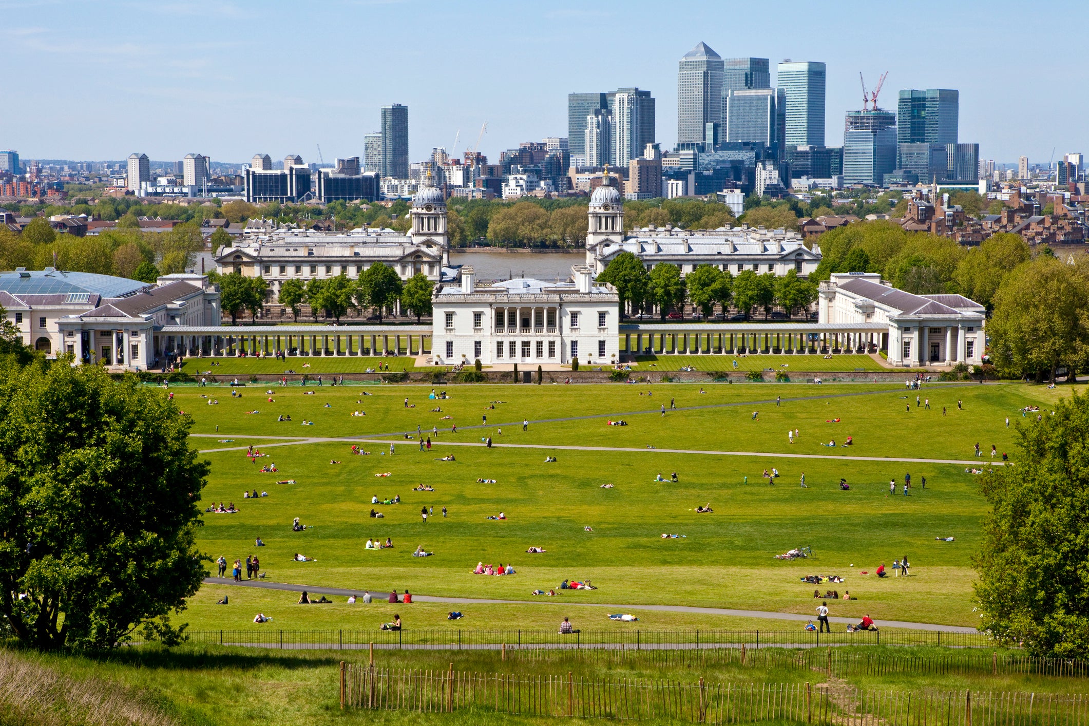 The view from Greenwich Observatory