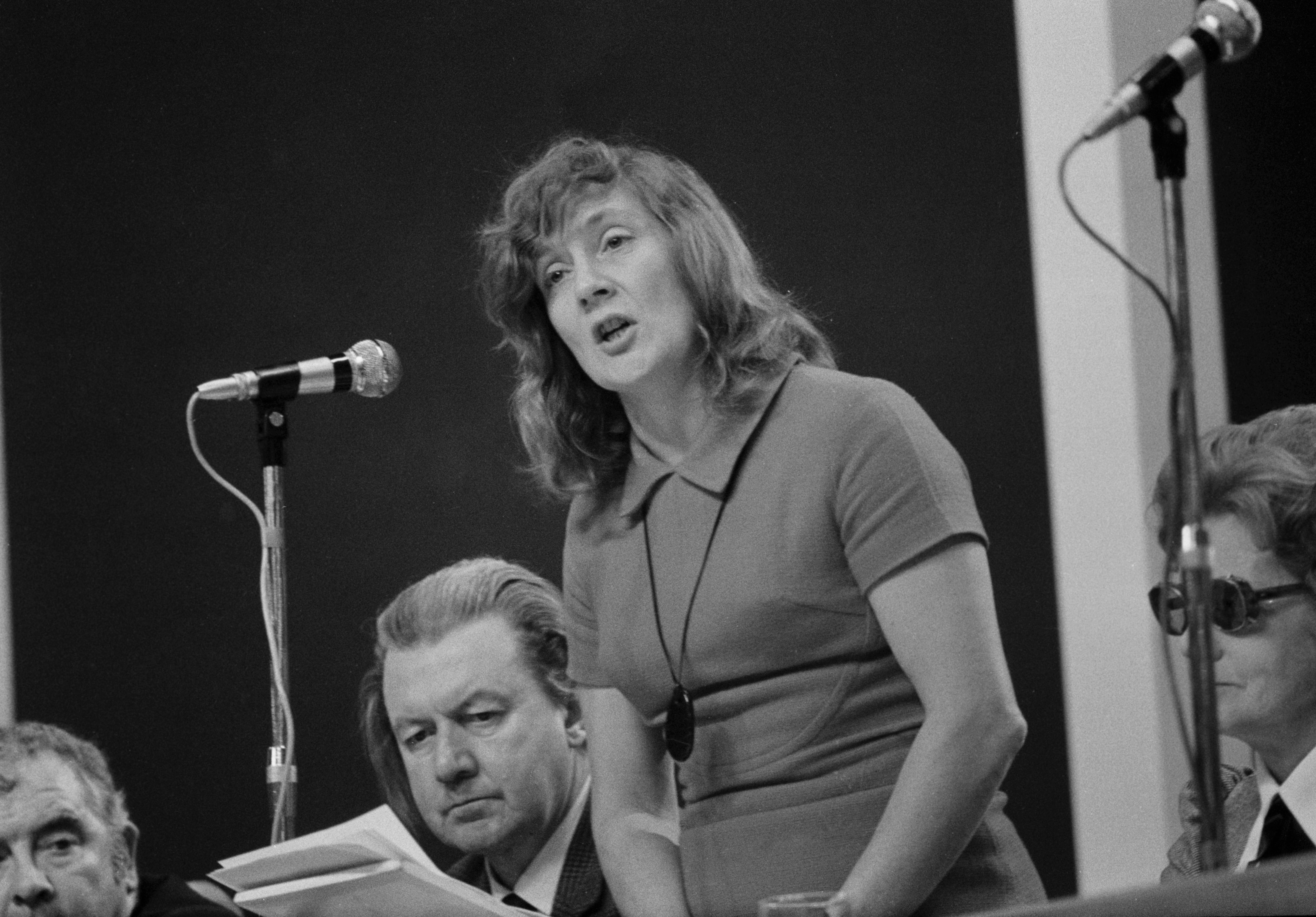 Williams addressing the Labour Party conference in Blackpool in 1972