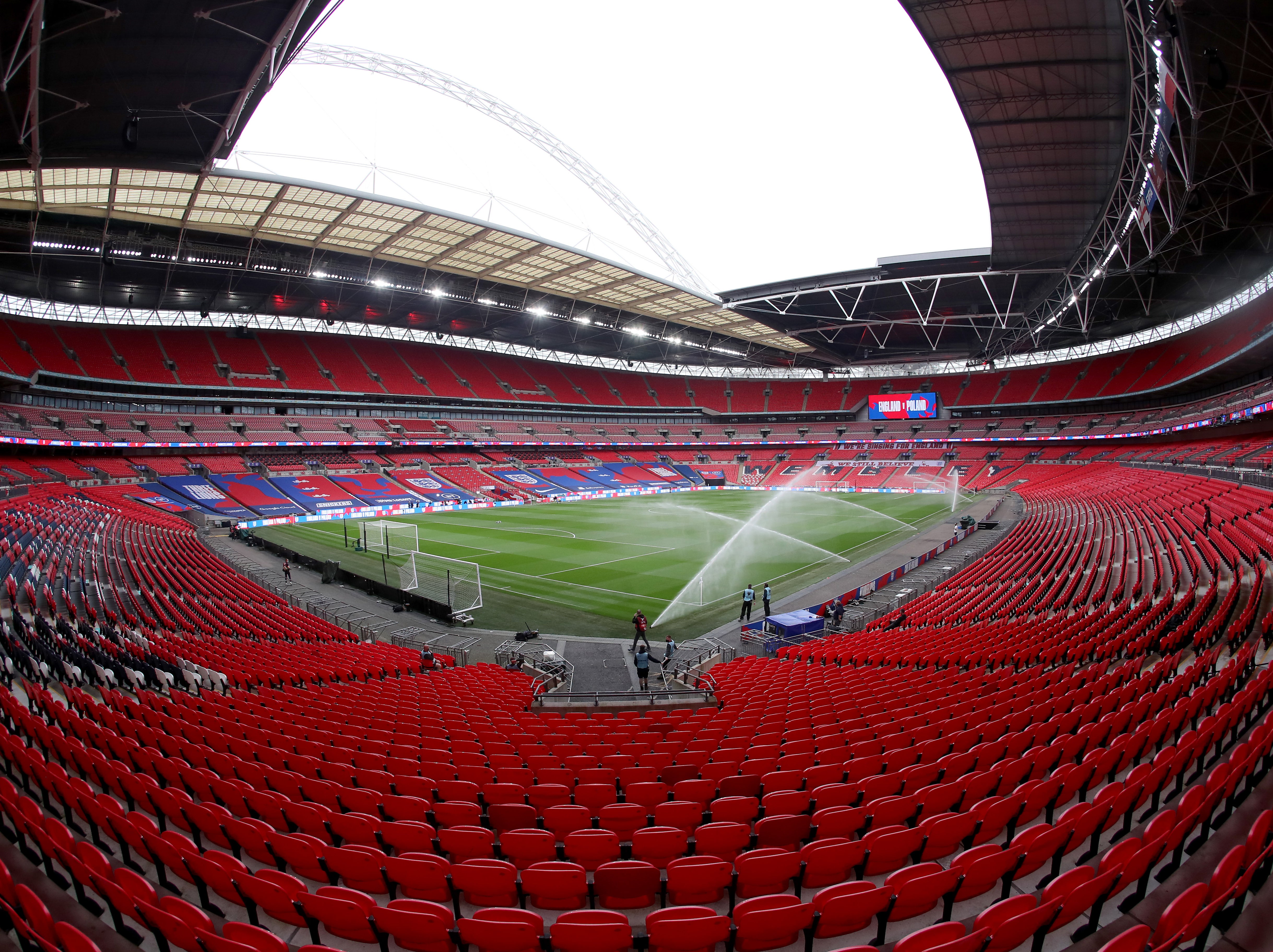 Wembley Stadium will host the three crucial fixtures