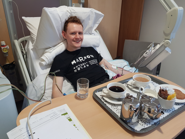 Will Briant, from London, donated stem cells in 2015 after signing up to be on the registry at university