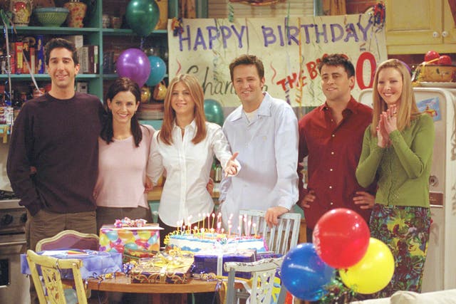 David Schwimmer, Courteney Cox, Jennifer Aniston, Matthew Perry, Matt LeBlanc, and Lisa Kudrow in Friends