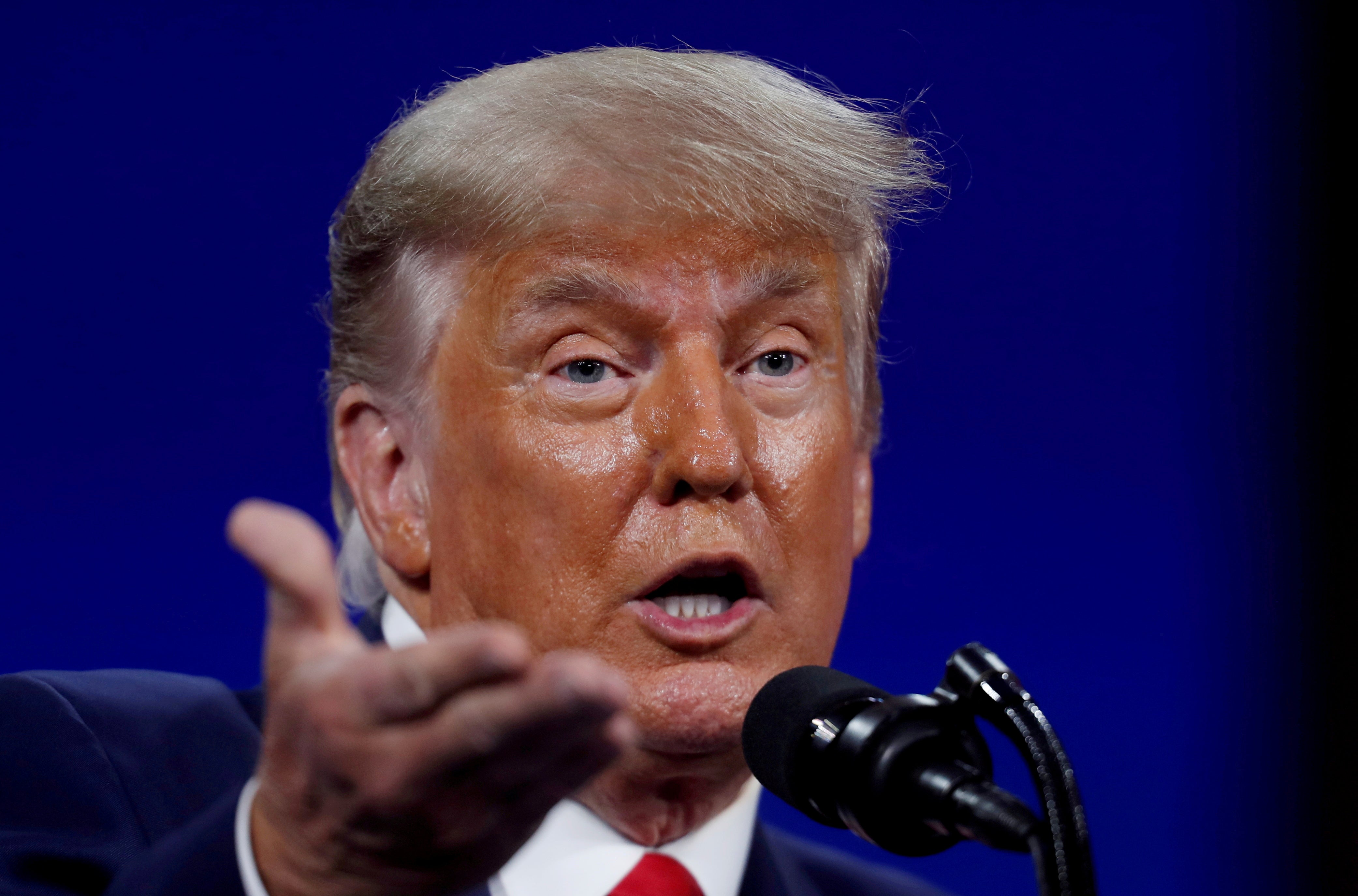 File image: Former US president Donald Trump speaks at the Conservative Political Action Conference (CPAC) in Orlando, Florida