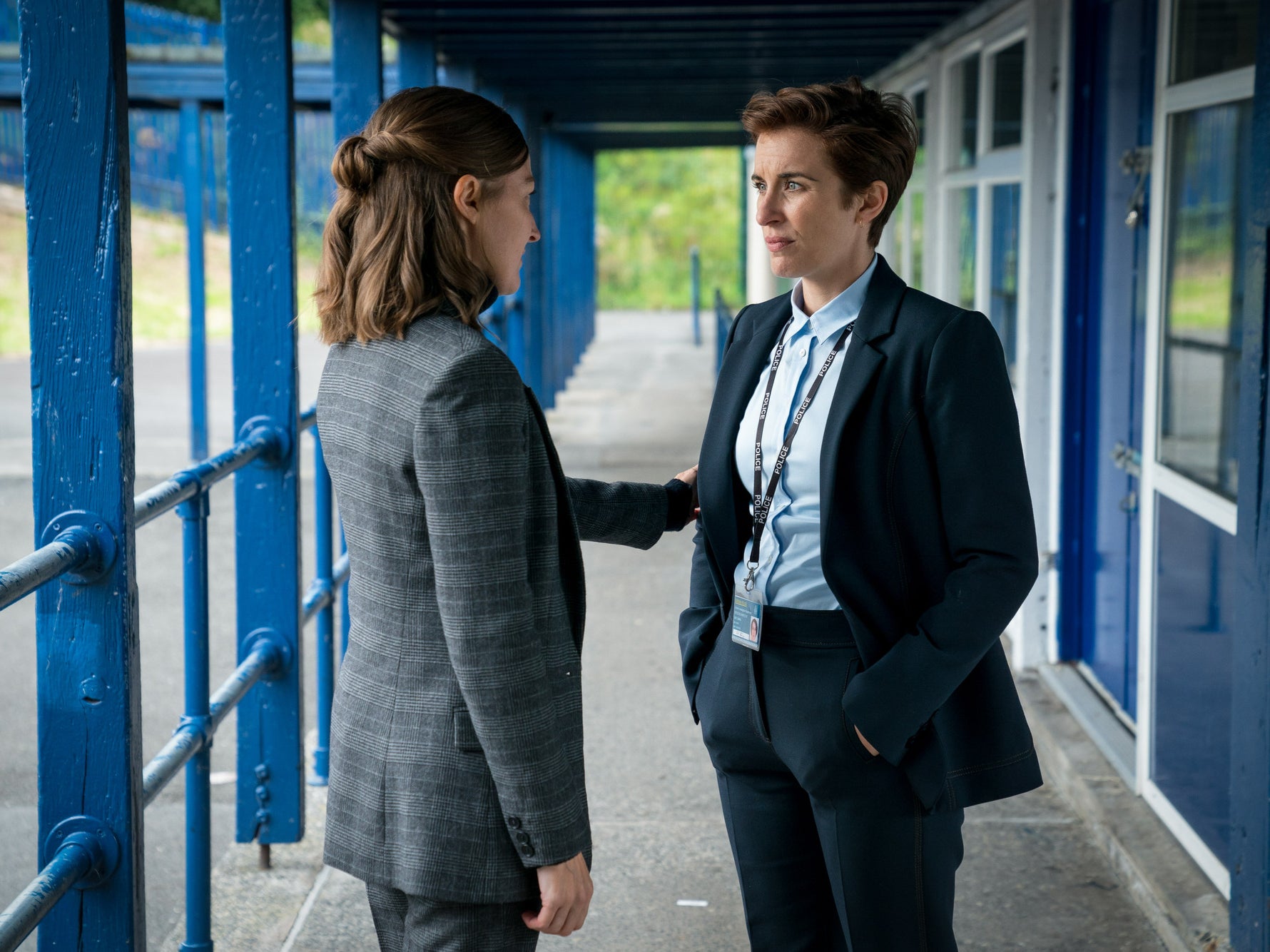 Jo Davidson (Kelly Macdonald) and Kate Fleming (Vicky McClure) in Line of Duty episode four