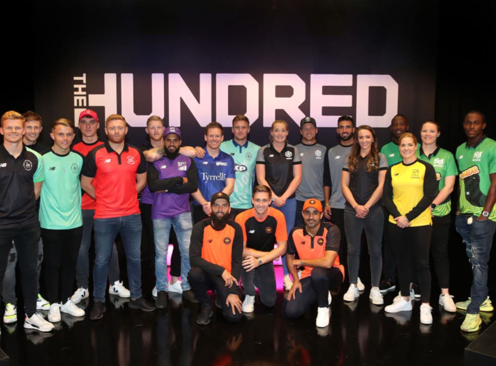 Players for the eight teams in The Hundred line up in 2019