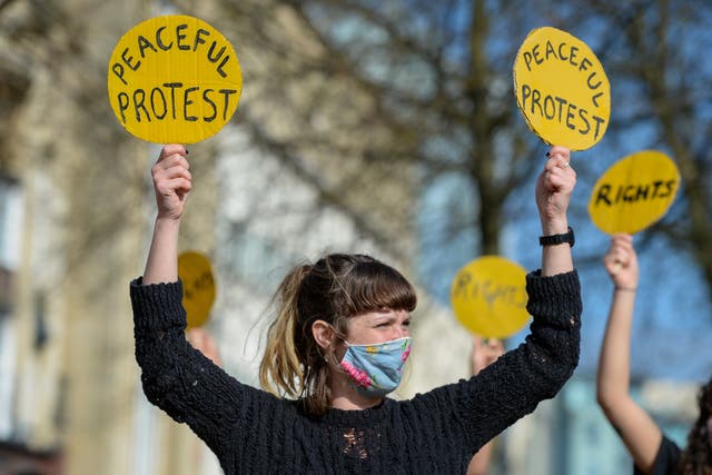 <p>Protests took place across the UK</p>
