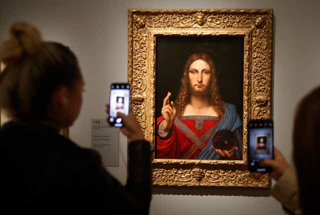 <p>‘Salvator Mundi’, possibly created by Da Vinci, was bought for $450m in 2017</p>