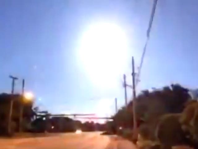 Florida TV reporter captures meteor streaking across the sky during Facebook Live. 