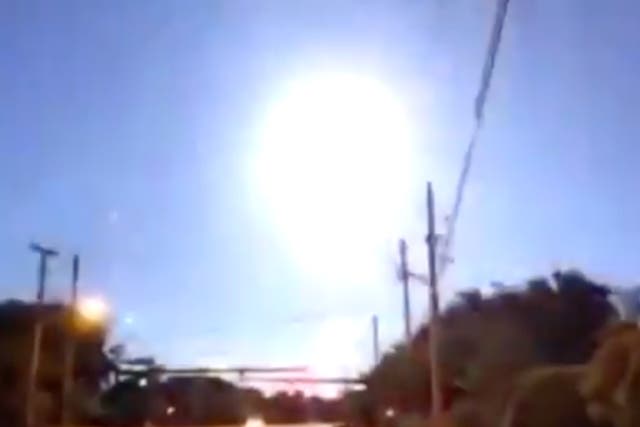 Florida TV reporter captures meteor streaking across the sky during Facebook Live. 