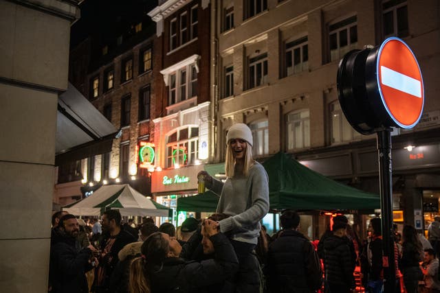 <p>Images of lengthy queues outside venues were shared on social media</p>