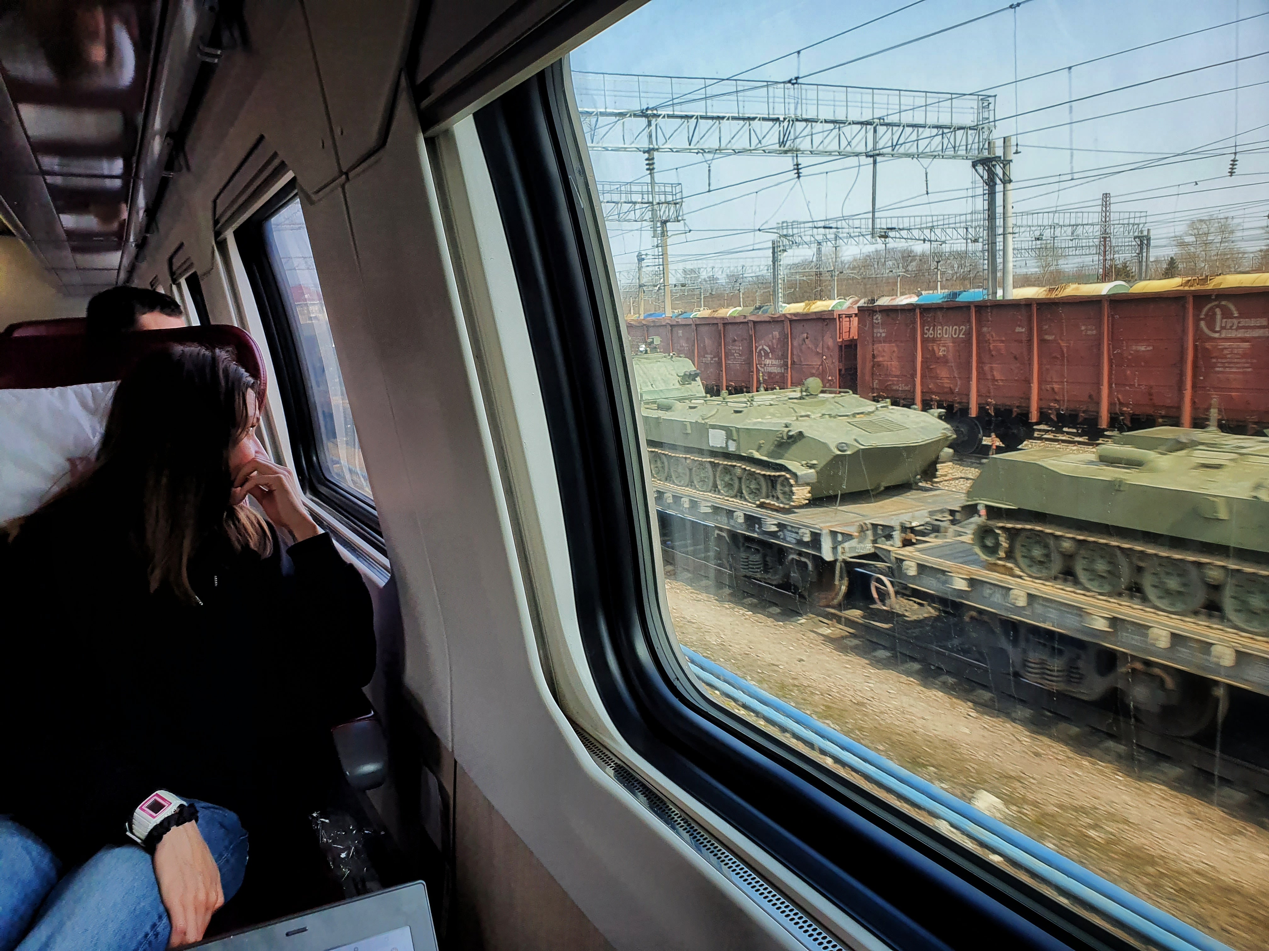 Military hardware outside Voronezh