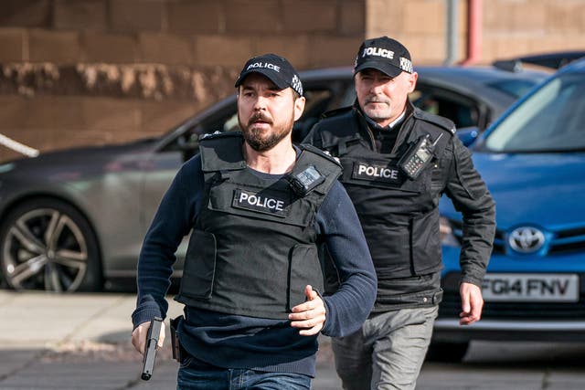 Martin Compston in this Sunday’s episode of Line of Duty