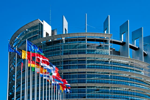 The European Parliament building in Strasbourg, where ordinary plenary sessions are held 