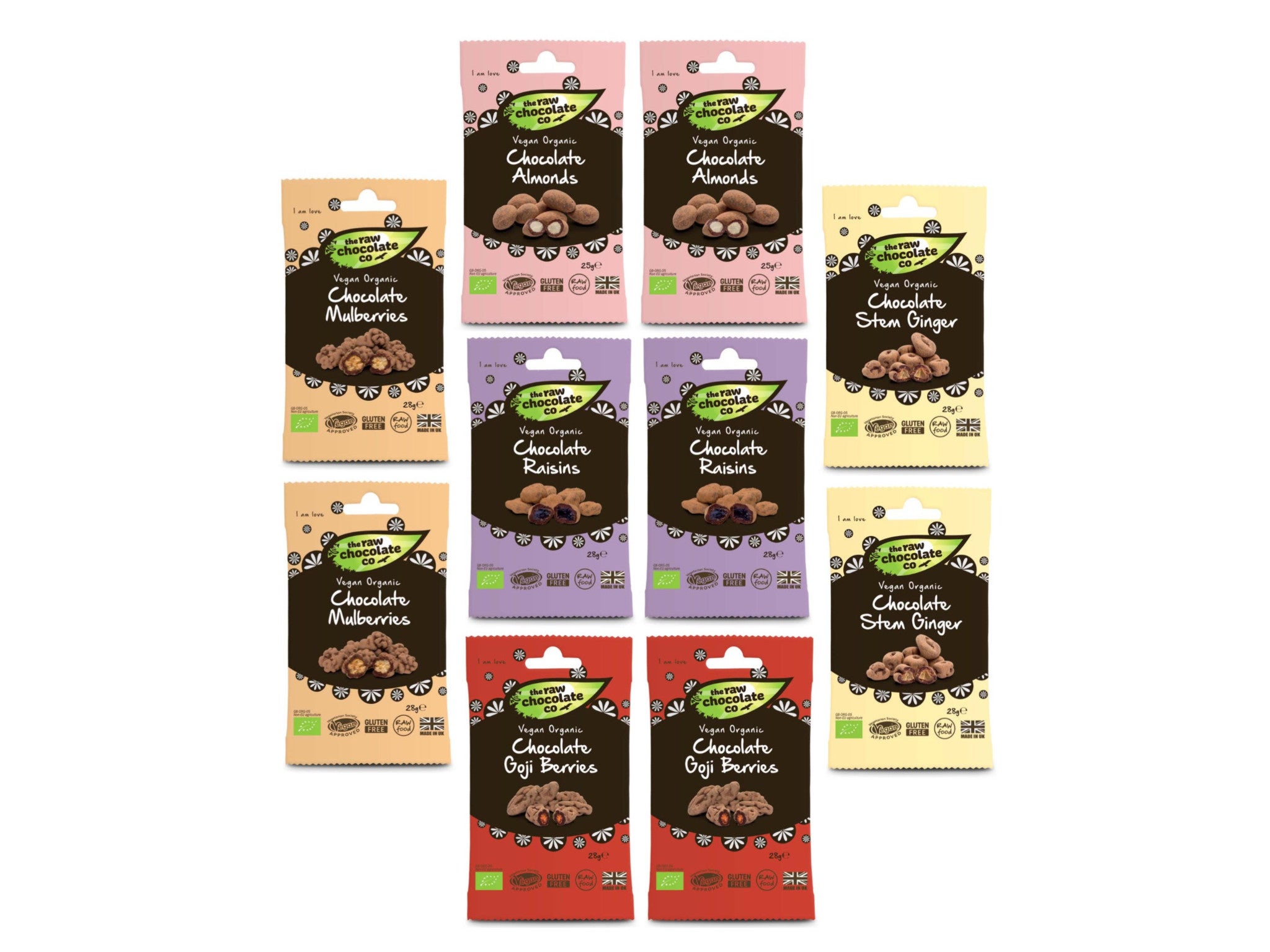 The Raw Chocolate Company mixed snack pack