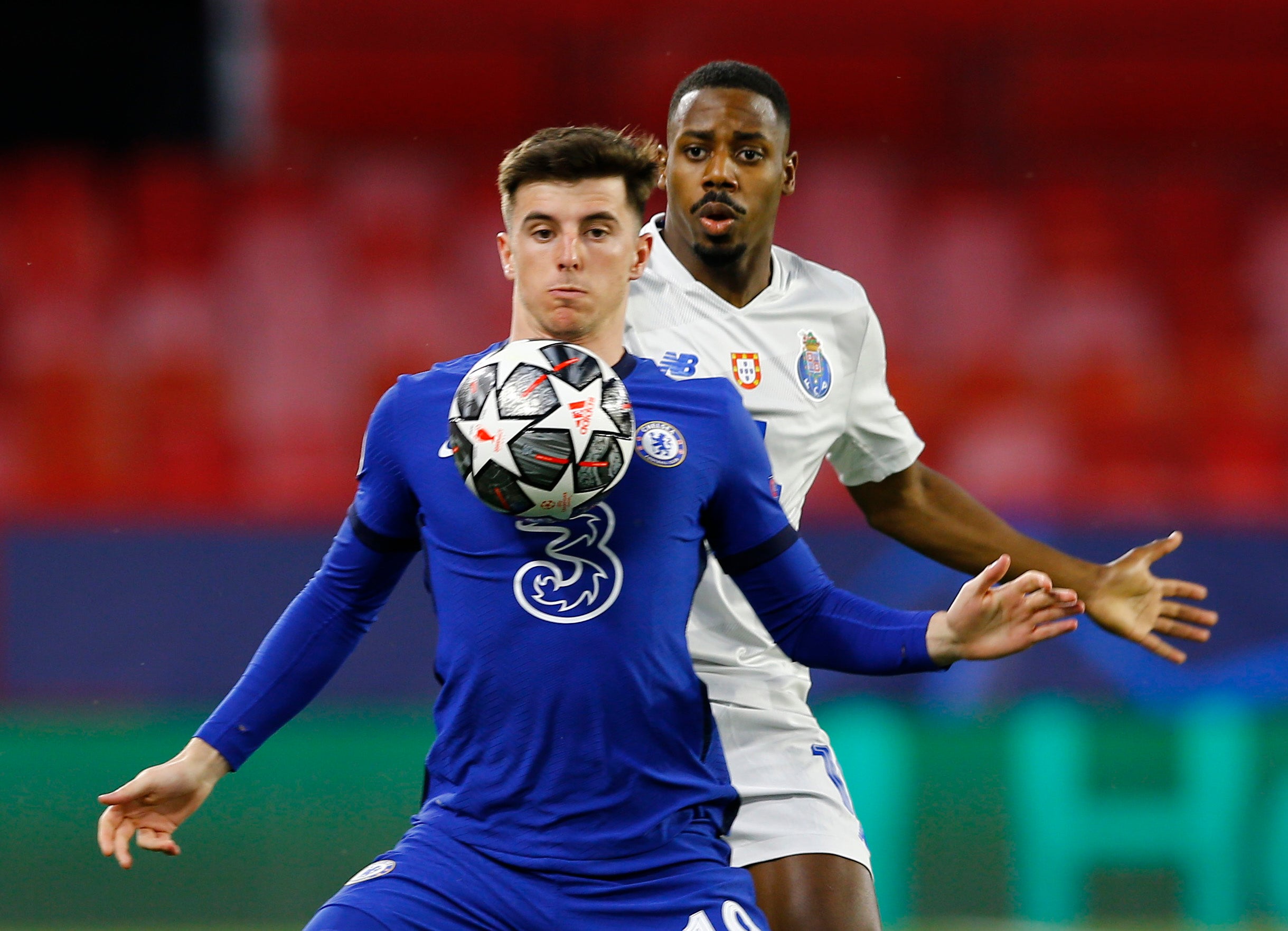 Mason Mount in action against Porto in the Champions League