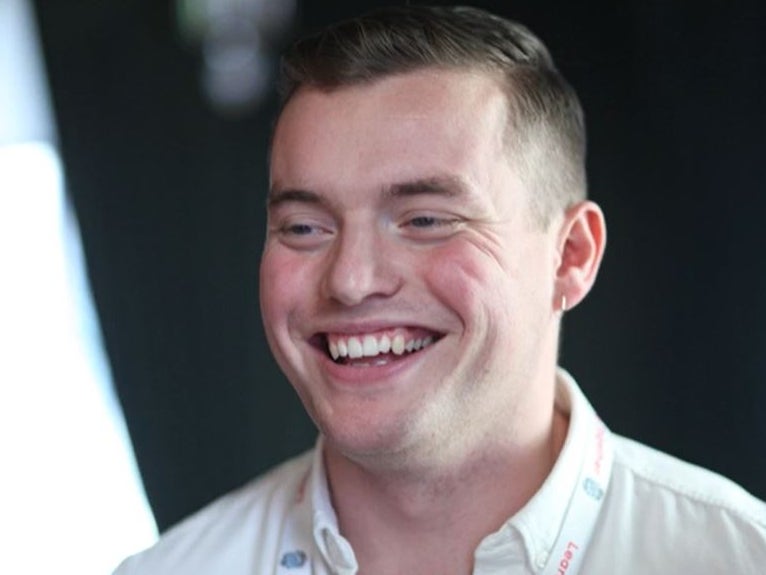 Jack Merritt, 25, at an event held by the Learning Together programme at Fishmongers’ Hall, London, on 29 November 2019